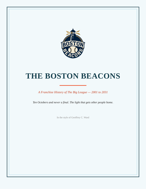 The Boston Beacons franchise history cover