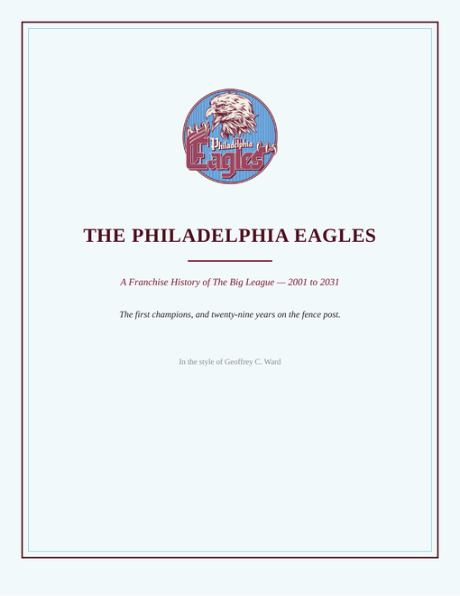 The Philadelphia Eagles franchise history cover