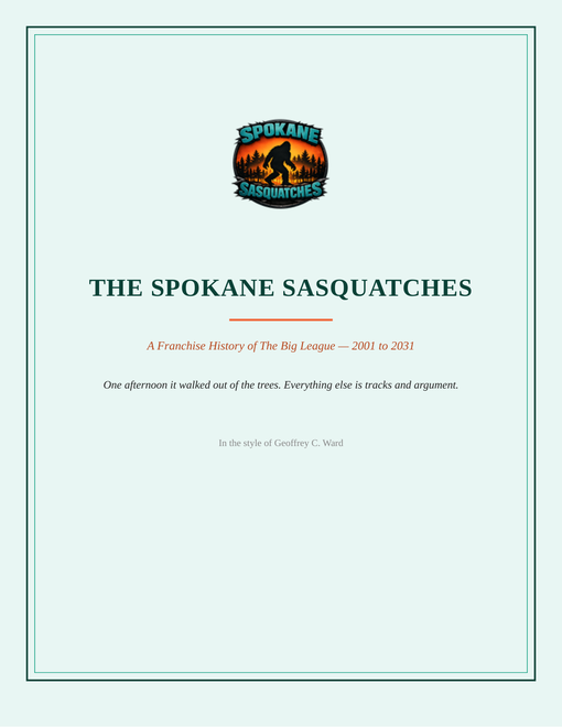 The Spokane Sasquatches franchise history cover